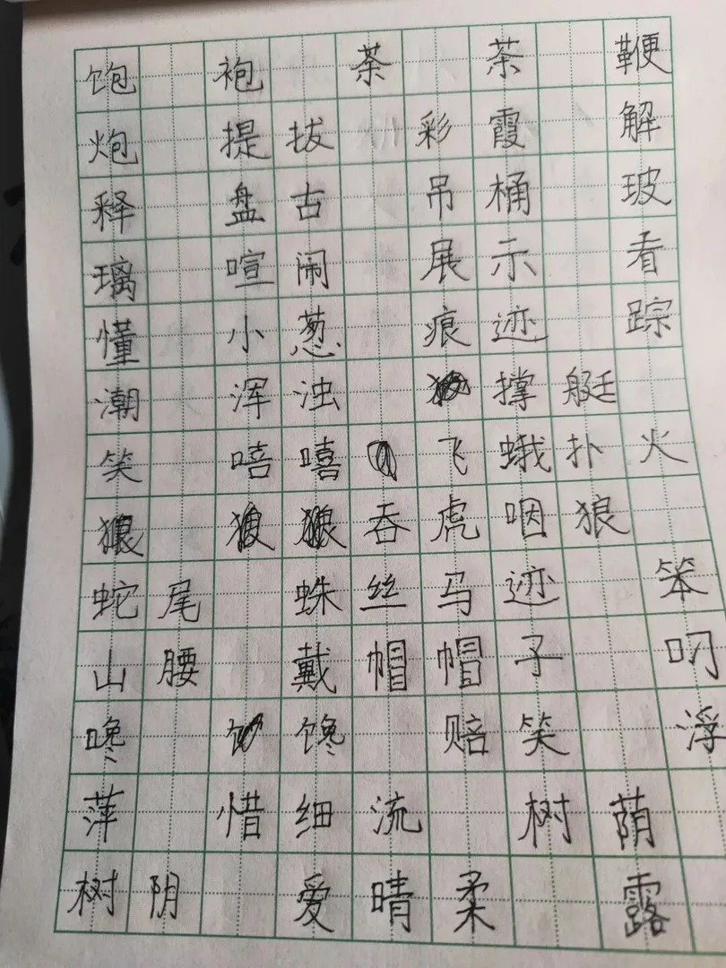 优秀学员的练习与成长记录
