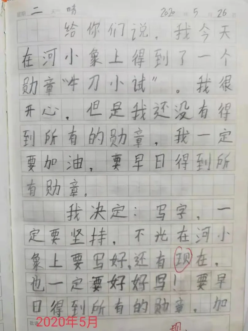 优秀学员的练习与成长记录