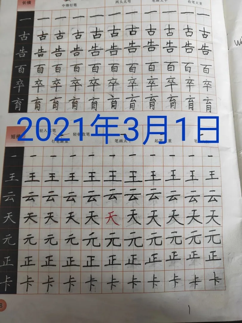 优秀学员的练习与成长记录