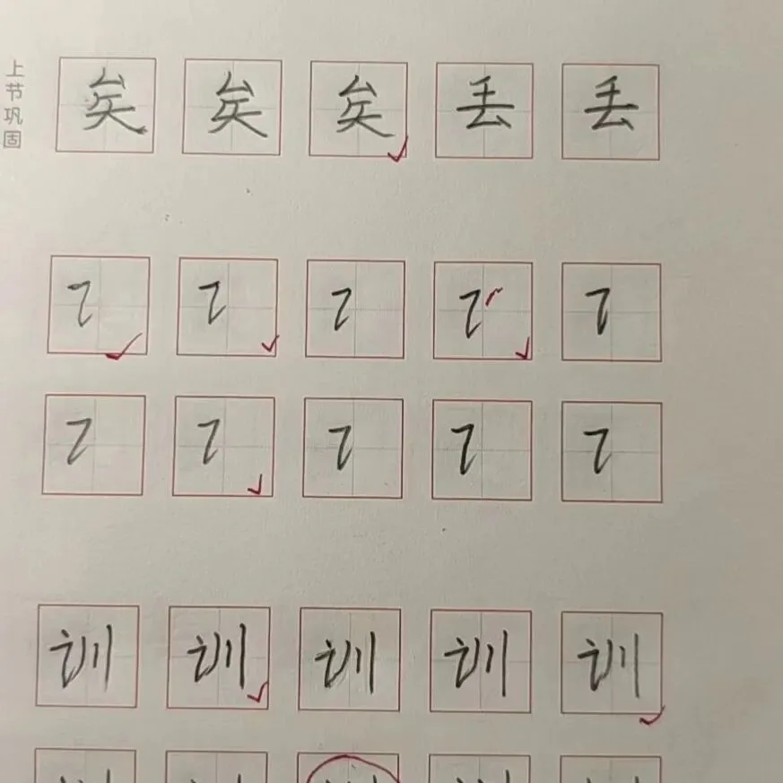 优秀学员的练习与成长记录